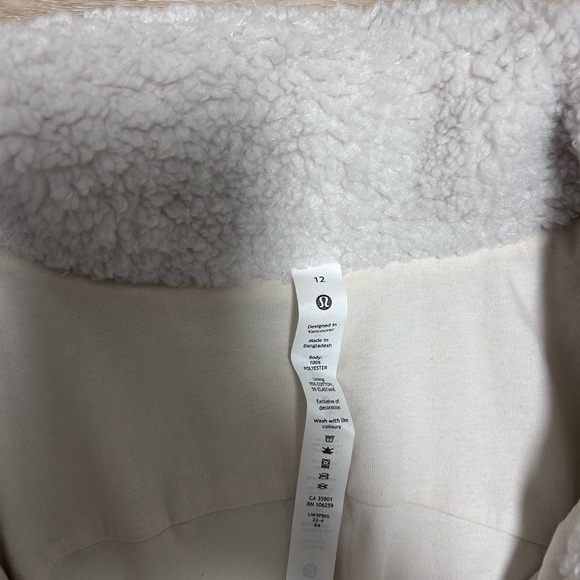 Lululemon Cinchable Fleece Zip Up - Picture 3 of 3